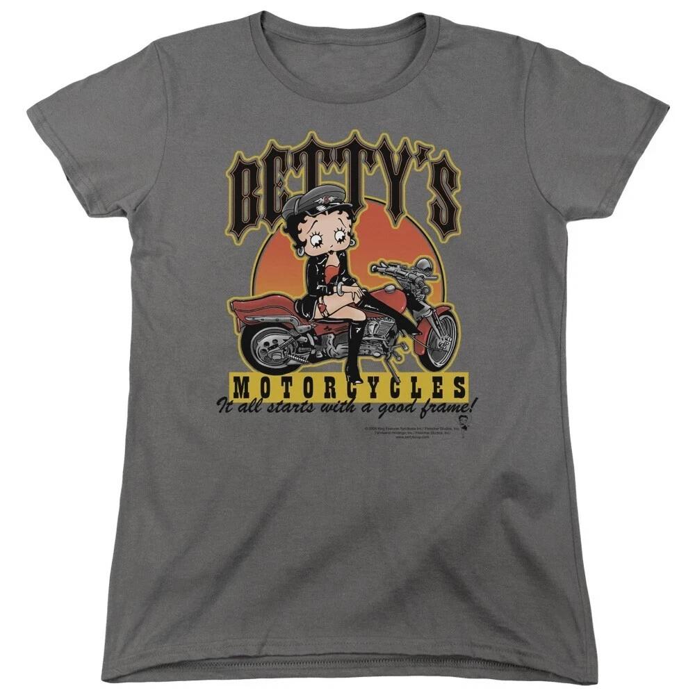 Betty Boop  Betty s Motorcycles  Women s T-Shirt L
