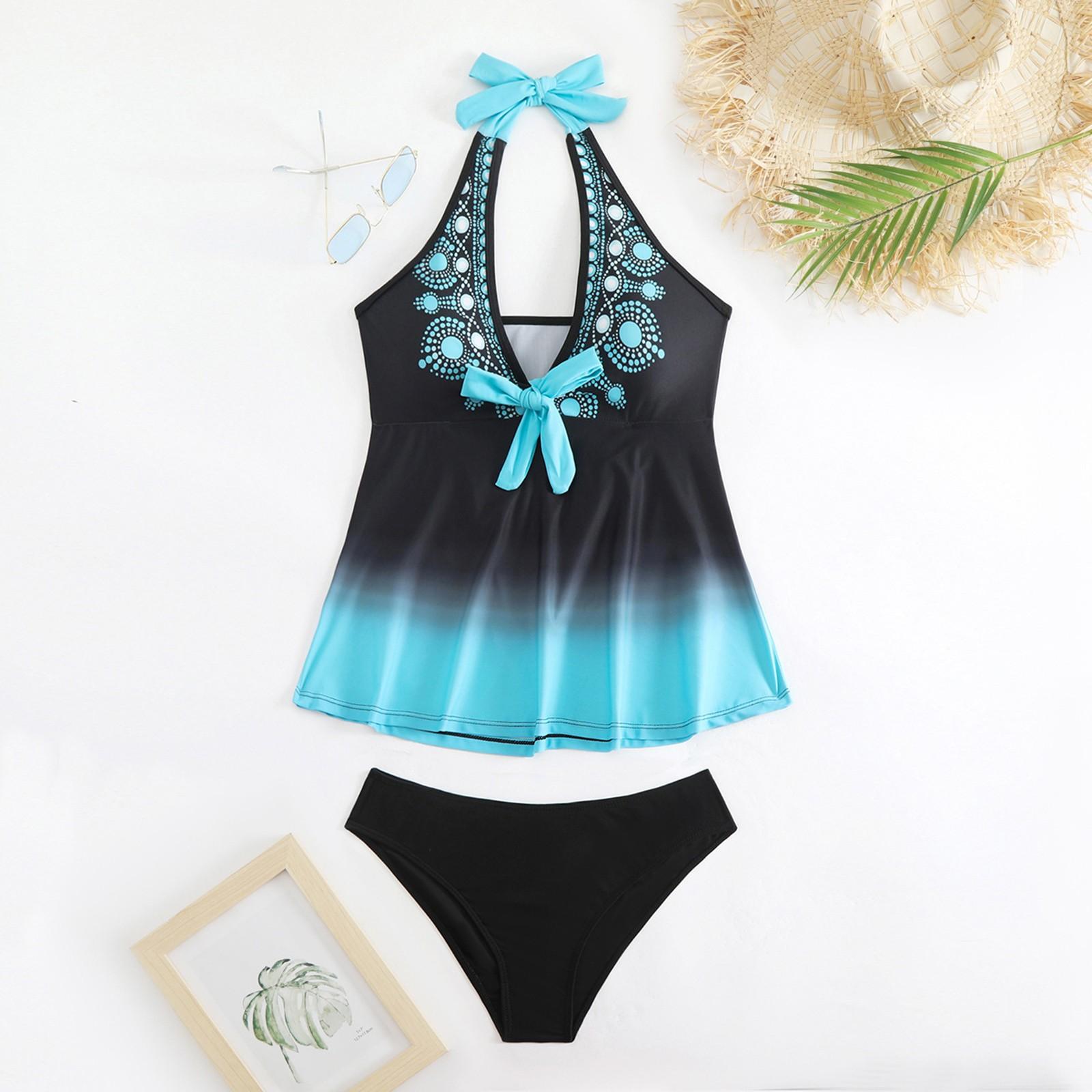 

Женский раздельный модный сексуальный купальник-бикини с принтом и подкладкой для груди без стальных скобок M