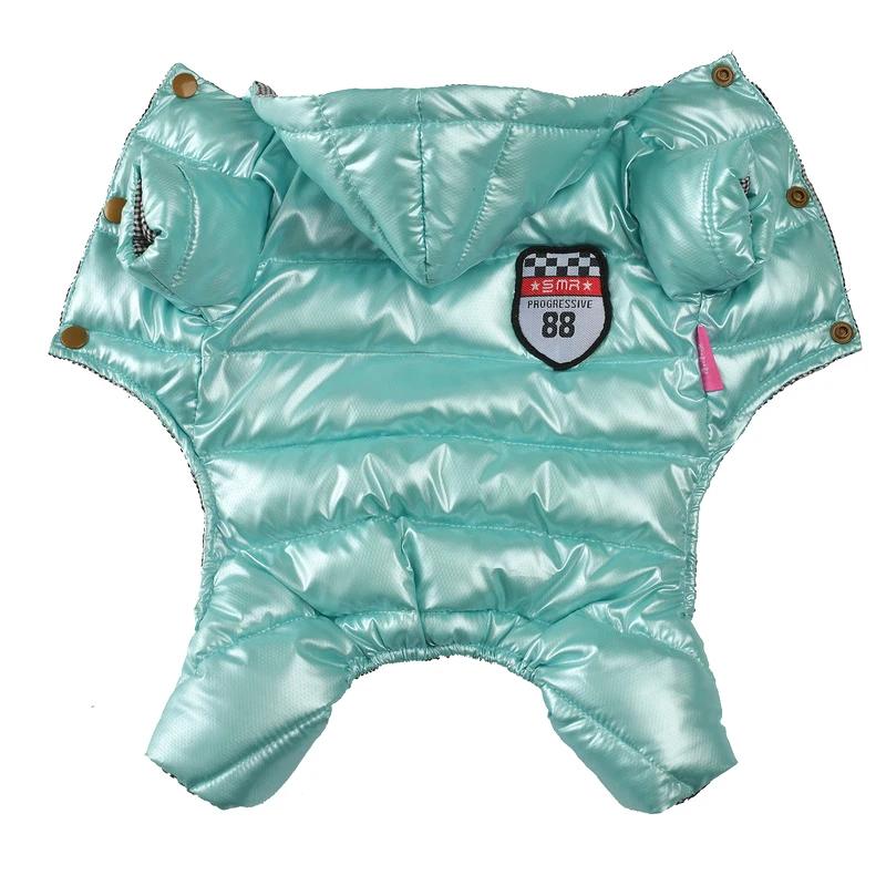 Dog Overalls For Small Dogs Winter Warm Puppy Pet Dog Coats Waterproof Hooded Dog Thicken Jacket Chihuahua Yorkie Clothing