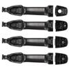 4 Pcs Exterior Rear Door Handle with End Cap Black For for Toyota Camry 2012-2017 69210-06200 69210-60170 Outer Accessories