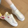 College style cute plaid white shoes dopamine color fashion women's shoes INS tide board shoes