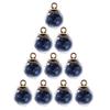 10 stykker 16 mm Tiny Star Glass Ball Charms Pendant DIY Craft rosa