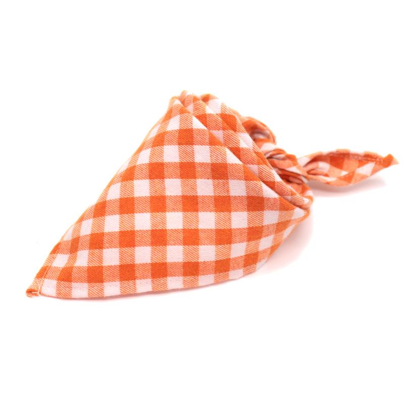 

Autumn Scottish Snap Button Baby Bib - Double-sided Plaid Cotton Fluff Towel. M Standard 40*40*58CM