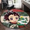 1pc Anime Christmas Tree Round Carpet Office Chair Mat, NonSlip Rug for Home Decor, Seasonal Gift, Suitable for Office