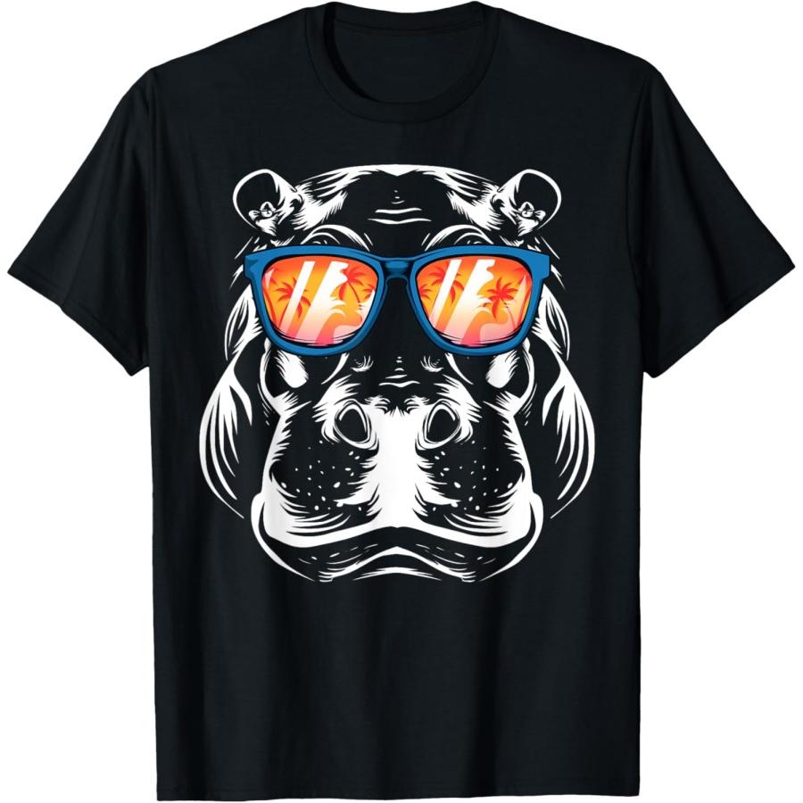 Cool Hippopotamus For Men Women Hippo Zoo Day Animal Lover T-Shirt XXXXXL чёрный