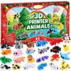 Animal Christmas Advent Calendar With Mini Articulated Toys For Stress Relief And Gift Giving