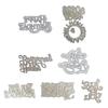 Metal Die Cuts Happy Birthday Card Embossing DIY Photo Album Template Mold Decor
