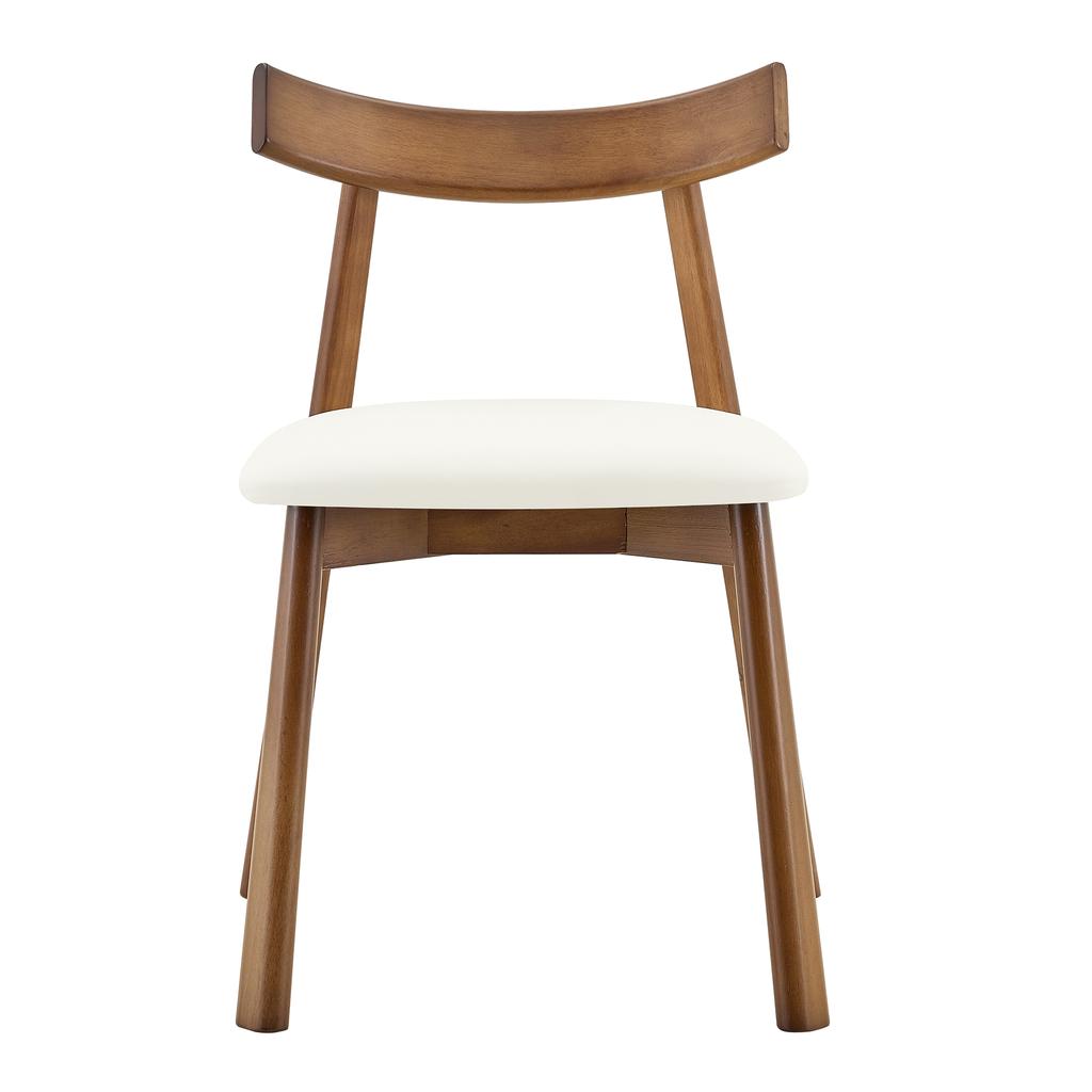 Set of 2 Dining Chairs with Wooden Frame, Upholstered Chairs with Ergonomic Backrest, Chairs for Dining Room Living Room, Chairs Only Without Table