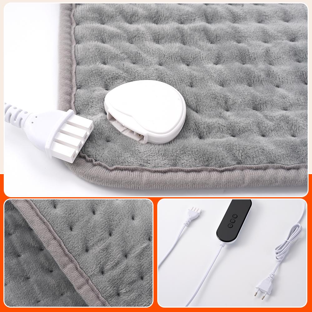 Eu Plus Standard Electric Heating Blanket Multi-Functional Warming Blanket Protects Waist Shoulders Neck Winter Warmth Item