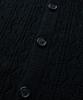 MMIC Cashmere Crochet Cardigan (Black)