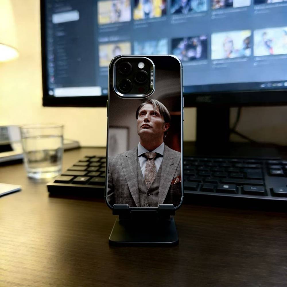 

Чехол для телефона Ганнибал Лектер Для iPhone 17,16,15,14,13,12,11 Plus,Pro Max,XS,Цветная Посеребренная Внутренняя Крышка iPhone16