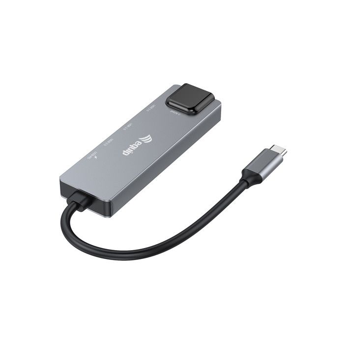 Equip adattatore multifunzione 5 in 1 USB-C 2.5GbE 100W PD grigio