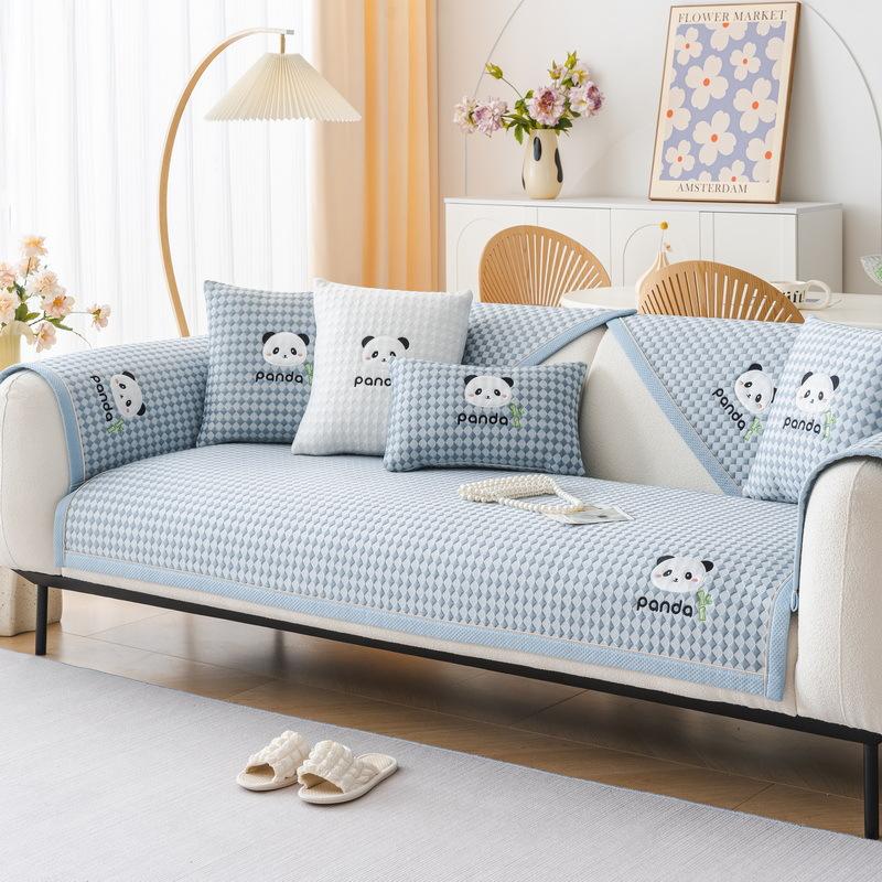 Sofa Cushion Summer New Non-Slip Mat Leather Cushion Cool Feeling Backrest Towel