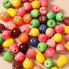 10pcs Resin Fruit Beads Simulated Fruit Keychain Making Accessories  DIY Earring Necklace Jewelry