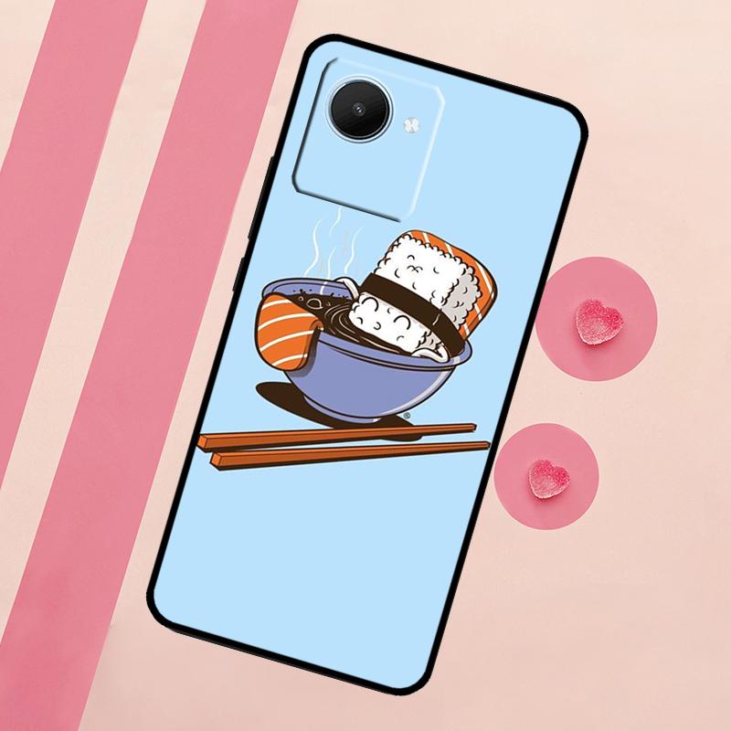 Kawaii Sushi Crowd For Realme 15 10 11 12 13 14 Pro Plus C65 C67 C75 C63 C61 C55 C51 C53 C35 GT6 GT7 Pro Case