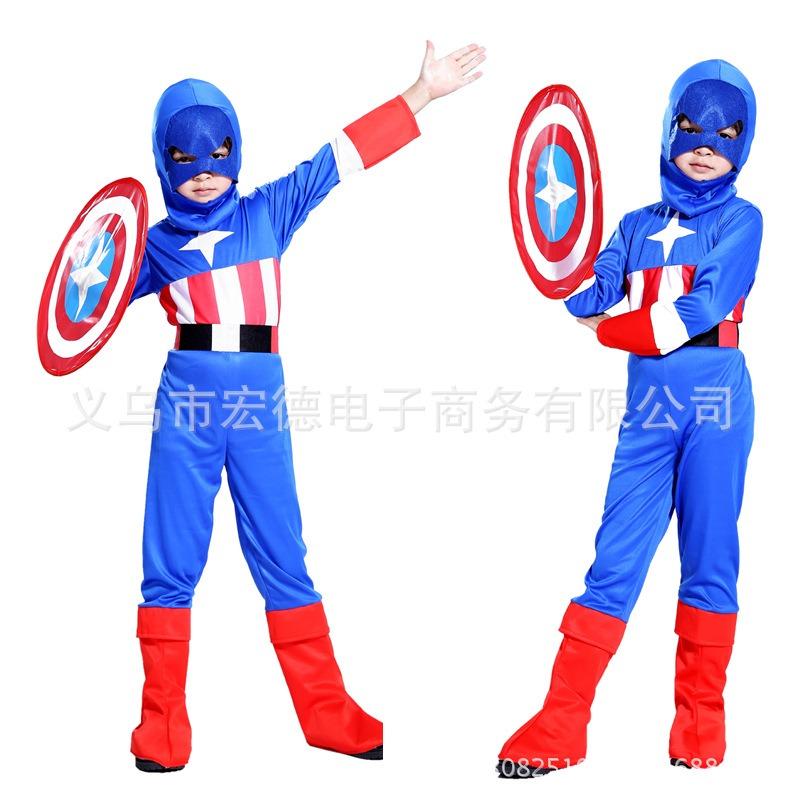 Halloween Kindertag Captain Kostüm Schild Junge Avengers Superhelden Kostüm