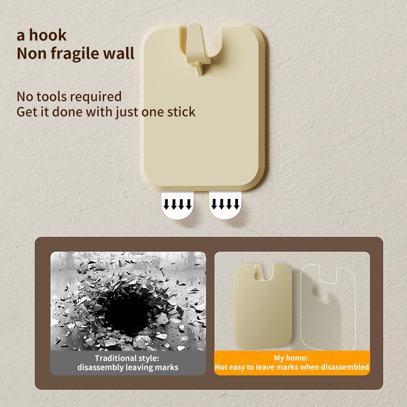 5pcs Strong Adhesive Photo Frame Hook No Drilling Picture Frame Hanger Seamless Oil Painting Mirror Picture Frame Removable Hook