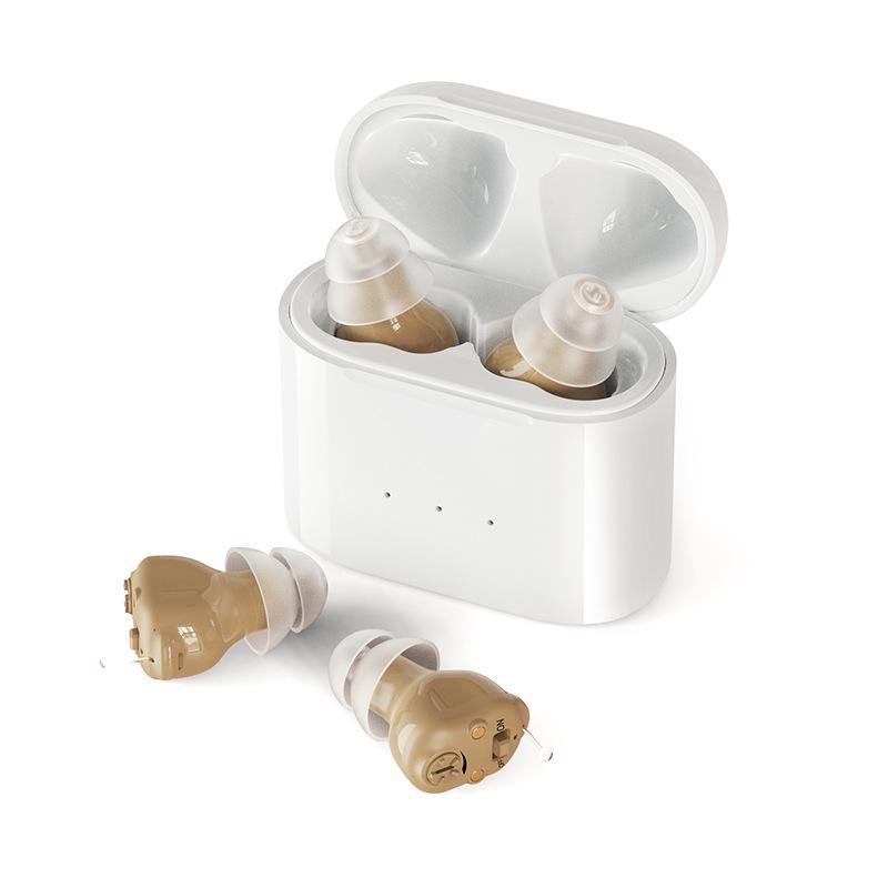 

Rechargeable Wireless Noise Cancelling Hearing Aid for Seniors with Sound Amplifier and Accessories