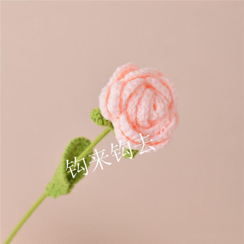 Handmade Knitted Wool Rose - Creative Valentine's Day or Birthday Gift for Girlfriend or Best Friend