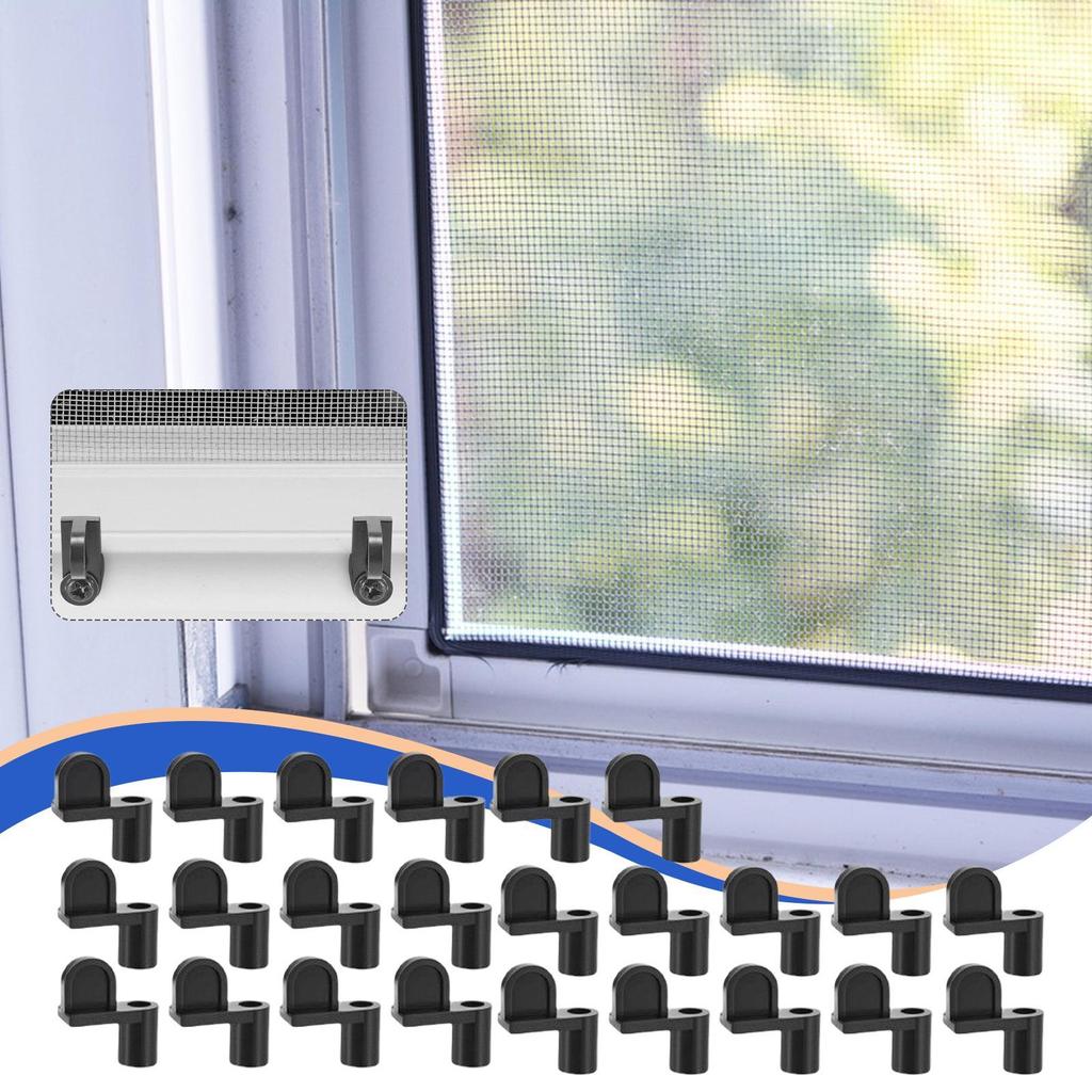 Window Screen Clip 24 Pieces Window Screen Retainer Clips Hardware Tight Fit Storm Panels Offset Fasteners Replacement Parts For