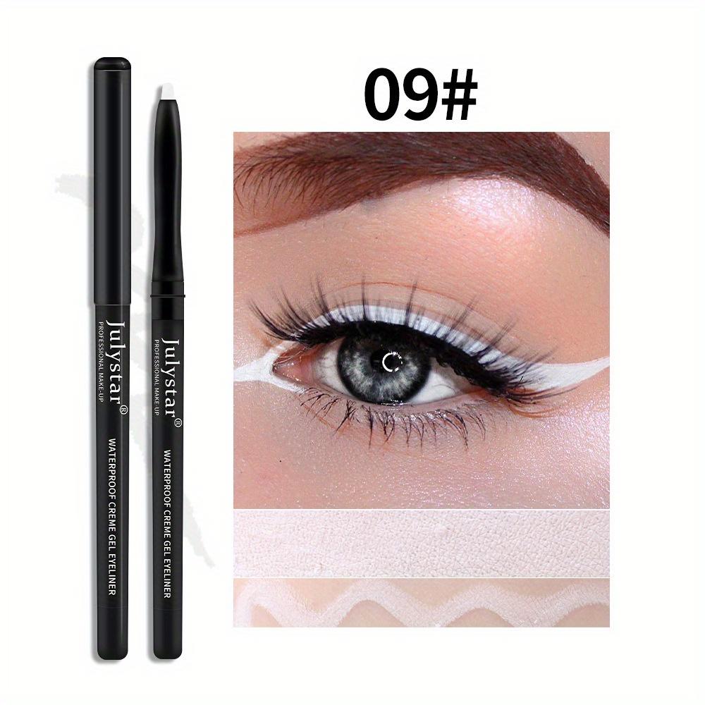 Color Eyeliner Glue Pen Very Fine Eyeliner Pen Waterproof and Oil-proof Non-smudged Lasting Eyeliner
