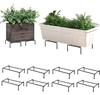 Planter Gardening Flower Set of Flower Pot Good Prevents Pest Prevents Root Gardening Load Capacity 20kg Pieces Living Black Stand, Rack, Stand, 8,