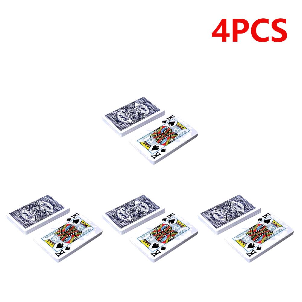20/1pcs Playing Cards Plastic Coated Paper Deck Poker Cards Funny Family Board Game 54 Cards Waterproof Folding for Adults