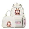 3Pcs/sst Cute Printed Backpackstudent Teenage Children Girl Boy Schoolbag Bookbag Men Women Large Capacity Waterproof Laptop Bag Mochila