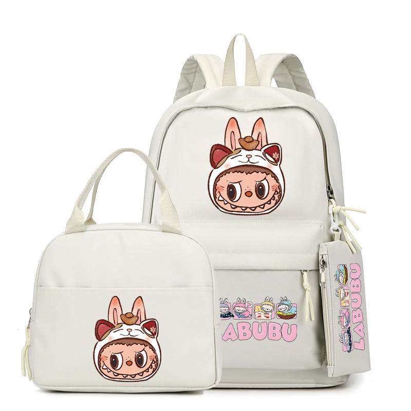 3Pcs/sst Cute Printed Backpackstudent Teenage Children Girl Boy Schoolbag Bookbag Men Women Large Capacity Waterproof Laptop Bag Mochila