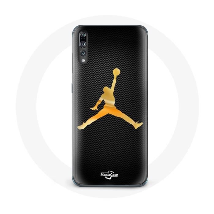 Coque - Huawei - P20 Air - Jaune - Logo Michael Jordan - Souple