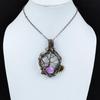 Tree Of Life Phosphosiderite Pendant Copper Wire Wrapped Pendant Gemstone Pendant Phosphosiderite Copper Jewelry Handmade Pendant For Gifts
