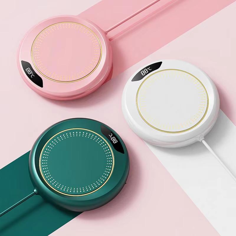 USB Heating Coaster 3 Speed Adjustment Thermostatic 55 Degrees Constant Temperature Warmer for Coffee Mug Milk Tea Water Cup