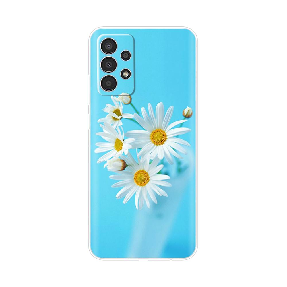 For Samsung Galaxy A52 Case A52S A72 A32 Cover Cute Flower Clear Soft Phone Back Cover For Samsung A 72 32 52 Fundas Transparent