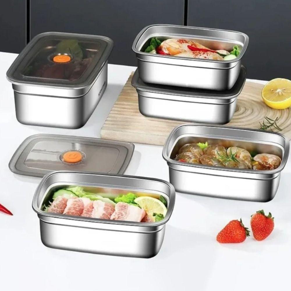 316 Stainless Steel Lunch Box Microwaveable Food Container Food Storage Box  Camping