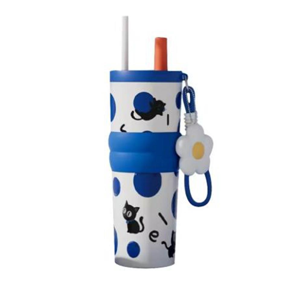 Ceramic Coated Vacuum Cup Stainless Steel Thermal Water Bottle Practical Vacuum Mug  Sports
