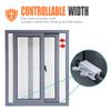 Adjustable Security Window Lock Aluminum Alloy Door Frame Safety Lock Free Punch Window Limit Stop Locks for Child Home Bedroom
