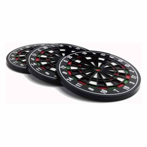 Avrpqiwy Unique Dartboard Drink Coasters, Set of 4, for Weddings and Parties, Funny and Cool Non-Slip Beer Mats