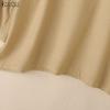 ZANZEA Women Casual Round Neck Solid Color Loose 3/4 Sleeve Cover Up Blouse