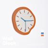 Modern Simple Orange Home Fashion Wall Clock High-end Design Decoration Living Room White Wall New Clock
