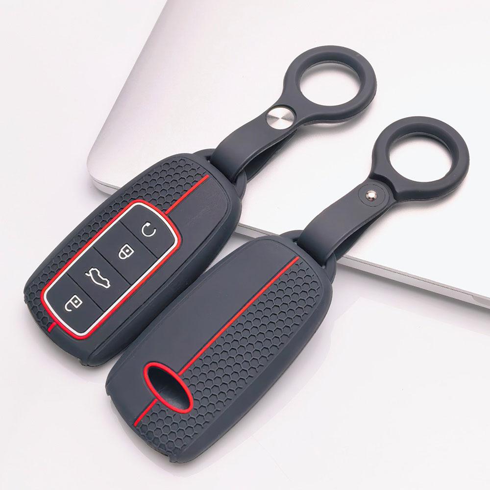 Silicone Key Fob Cover keychain for Chery Tiggo 8 Pro Tiggo 7 Pro Omoda C5 Arrizo 8 for Exeed TXL TX LX VX Anti-Scratch Guard Shockproof