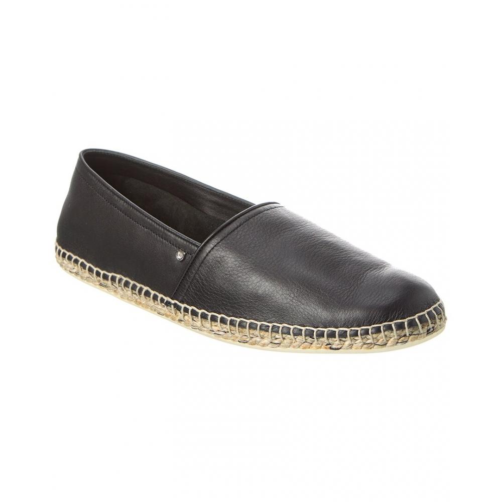 

Salvatore Ferragamo Ferragamo Lamar Leather Espadrille Black US 7/Regular