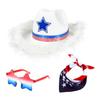 Patriotic Independence Day Outfits American Flag Costumes Accessories 4th of Jul Costume for Dresses Up Cosplay Party