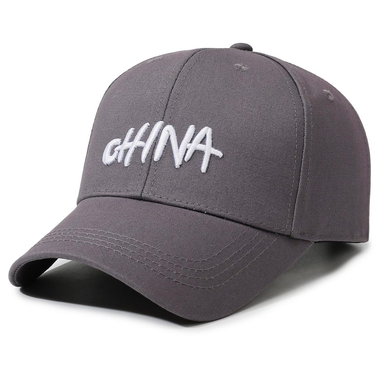 Letter Embroidered Baseball Cap Men S And Women S Versatile Sunshade Cap Trendy Fashion Casual Hat Adjustable серый