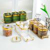 Haushalt Lebensmittel Veranstalter Jar Set Wiederverwendbare Gewürz Lagerung Box Für Candys Snack