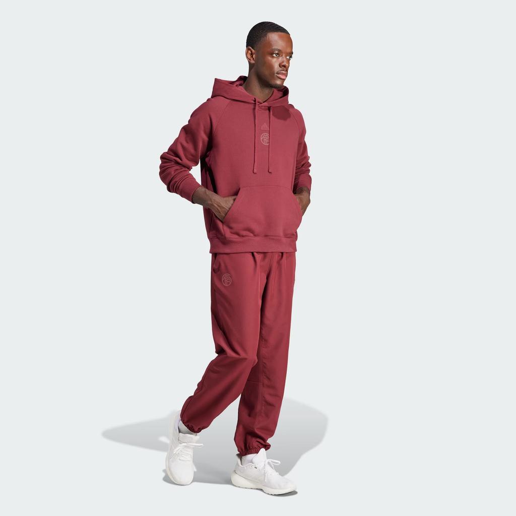 adidas FC Bayern Sweatshirts Men's Dark Red Hooded Moderate Regular HY3303