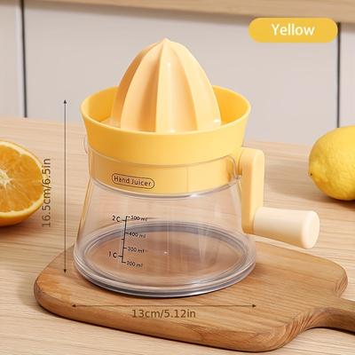 1 Kézi citrusfacsaró beépített mérési funkcióval, Ergonomikus kézi facsaró narancsokhoz, citromokhoz és grapefruitokhoz, Tartós ABS anyag