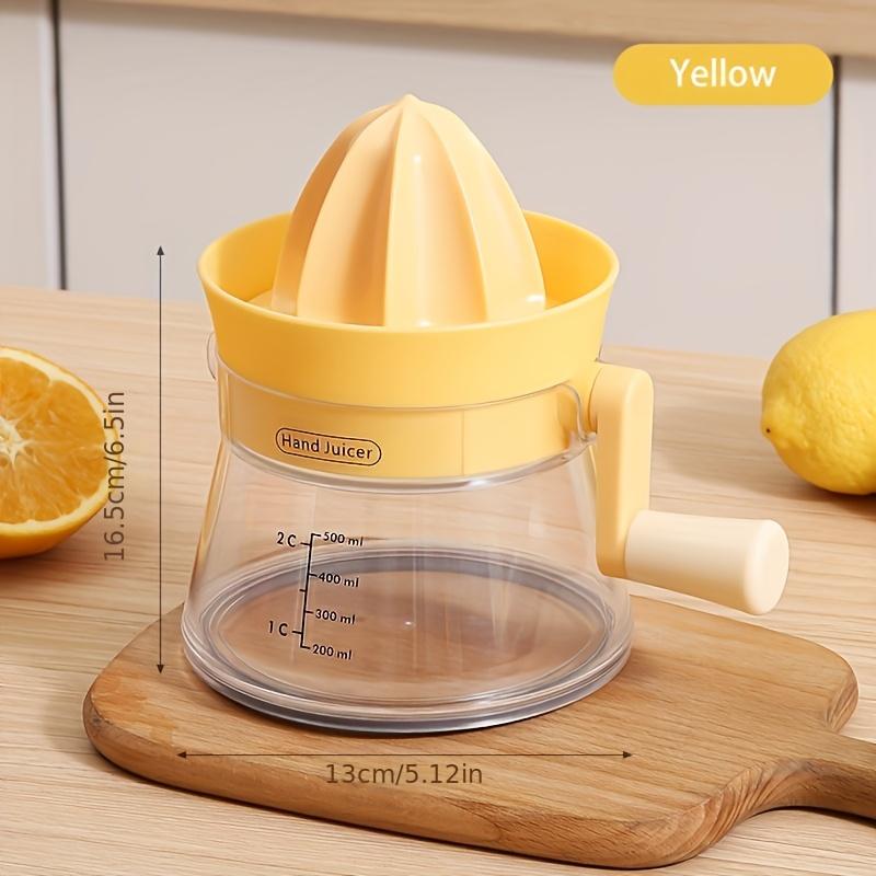 

1 Manual Citrus Juicer with Built in Measuring Feature , Ergonomic Handheld Juicer for Oranges, Lemons, and Grapefruits, Durable ABS Material 1pc