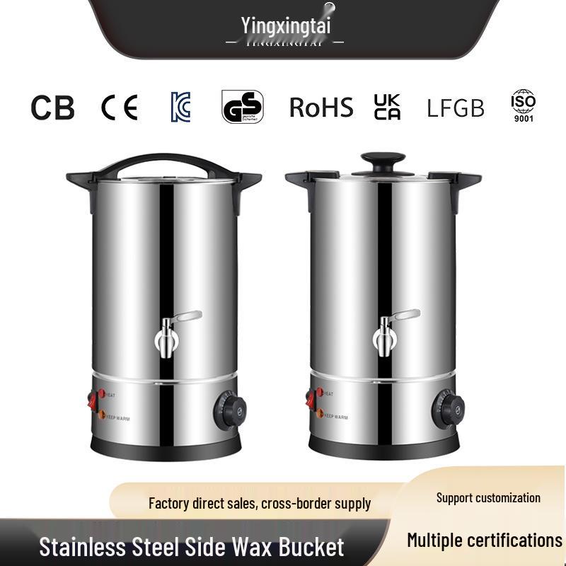 Stainless Steel Large Capacity Wax Melting Pot with Anti-Dry Burning Feature
