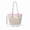 Casual Large Capacity PU Tote Bag Handbag Ins Style Underarm bag Minimalist New Design Armpit Bag Girls