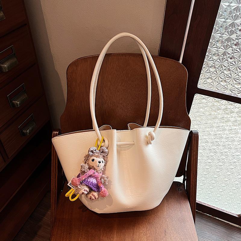Fashion Portable Large-capacity Tote Bag Women's New Versatile Solid Color Shoulder Bag